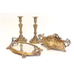 French style bronze ? oval centerpiece