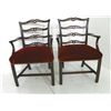 Image 1 : Pair Chippendale style arm chairs