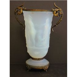 Art Deco opalescent glass vase