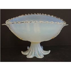 Venetian opalescent glass bowl