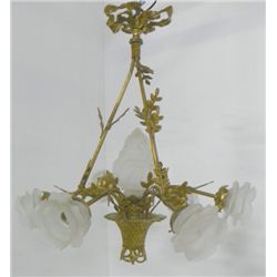 French style basket motif chandelier