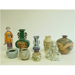 Group lot of 9 pieces of porcelain