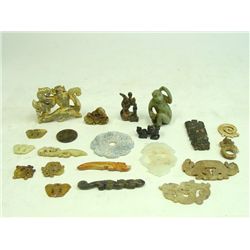 Group lot of 21 pieces of stone