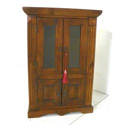 Small cabinet with 2 glass doors & 2 blind doors