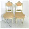 Image 1 : Pair 20th c.  French style painted boudoir chairs