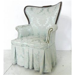 Art Deco winged back chair