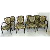 Image 1 : Set of 8 mahogany shield back chairs