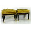 Image 1 : Pair 19th c. Empire style foot stools