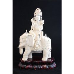 Chinese carved ivory depicting "Guan Yin"