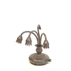 Tiffany Studios Lily bronze piano lamp base