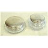 Image 1 : Two sterling silver top jars