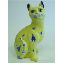 Galle "Cat" with glass eyes