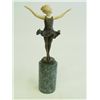 Image 1 : Bronze "Ballerina" on marble base signed Priels