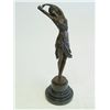 Image 1 : Bronze "Female Dancer" on slate base