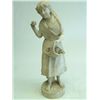 Image 1 : Alabaster figure of "Girl with Basket of Flowers"
