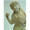 Image 2 : Alabaster figure of "Girl with Basket of Flowers"