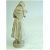 Image 5 : Alabaster figure of "Girl with Basket of Flowers"
