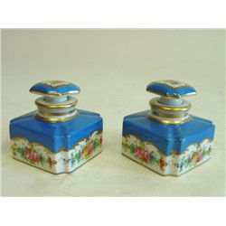 Pair Sevres perfume bottles