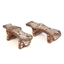 19th c. pair Turkish bath slippers