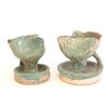 Image 1 : 2 12th c. Persian pottery oil lamps