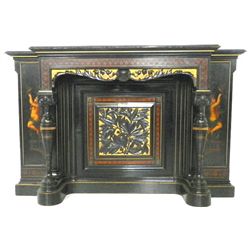 Marble top Renaissance Revival American side board