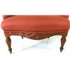 Image 2 : Red Victorian American walnut arm chair