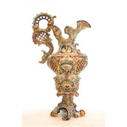 19th c. Fisher, Budapest ewer