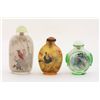 Image 1 : 3 Chinese glass snuff bottles