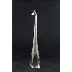 Costa glass sculpture depicting "Giraffe"