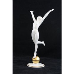 Hutschenreuther figurine "Nude Girl on Ball"