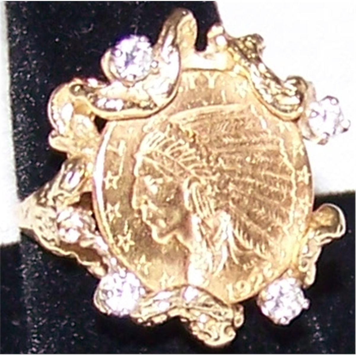 1926 2 50 Indian Head Gold Coin Ring