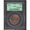 Image 1 : George V 50 cents 1916, Crowned bust left/Crowned date and value in wreath, KM-25, AU58 PCGS.
