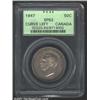 Image 1 : George VI Specimen 50 cents 1947 Curved 7,  Head left/Crowned arms with date and value, KM-36, SP63 