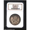 Image 1 : George V Jubilee dollar 1935, Crowned bust left/Canoe with date and value, KM-30, MS66 NGC.
