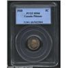 Image 1 : George V 5 cents 1920, Crowned bust left/Crowned date and legend in wreath, KM-22a, MS66 PCGS.