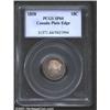 Image 1 : Victoria Plain Edge Specimen 10 cents 1858, Laureate bust left/Crowned date and value in wreath, KM-