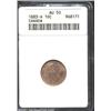 Image 1 : Victoria 10 cents 1883-H, Laureate bust left/Crowned date and value in wreath, KM-3, AU50 ANACS.