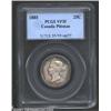 Image 1 : Victoria 25 cents 1885, Crowned head left/Crowned date and value in wreath, KM-5, VF35 PCGS.