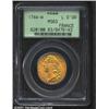 Image 1 : Louis XV gold Louis d'or 1744-W, Bust left/Crowned arms with date, F-463, KM-513.