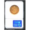 Image 2 : Napoleon III gold 50 francs 1858-BB, Head right/Crowned and mantled arms with the date and value, F-