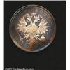 Image 2 : Alexander II silver Coronation medal 1856, Bust right with date below/Crowned eagle holding orb and 