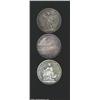 Image 2 : Shooting taler trio as follows: Basel 5 francs 1879, KM-S14, toned XF/AU; Fribourg 5 francs 1881, KM
