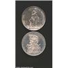 Image 1 : A pair of shooting talers as follows: Zurich 5 francs 1872, KM-S11, cleaned XF/AU; and a Fribourg 5 