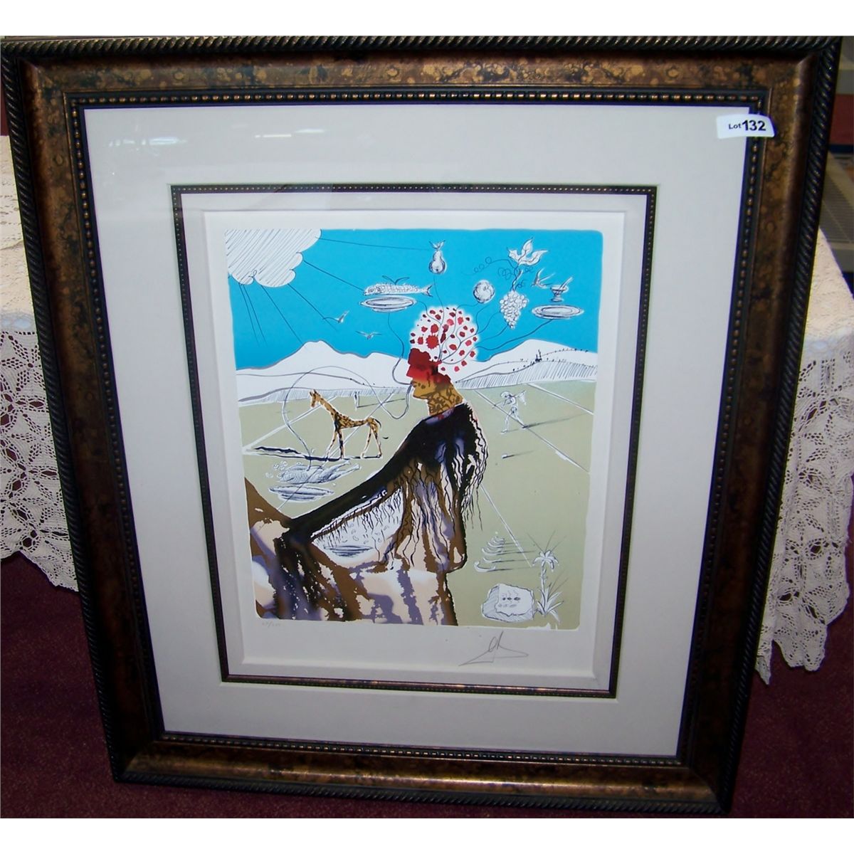 Salvador Dali. Signed and Numbered Litho.