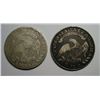 Image 2 : 1809 F/VF and 1825  VG Bust half $