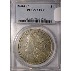 1878CC Morgan $  PCGS45