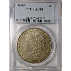 1883S  Morgan $ PCGS50