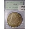 Image 1 : 1881S Morgan $ PCGS64  OGH "RATTLER"