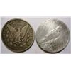 Image 2 : 1903S  VG   Morgan $ and a 1921 Peace $  VG/F