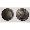 Image 1 : 1700 and 1723  Great Britain half penny fine